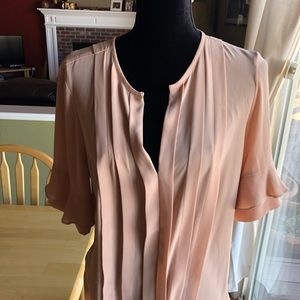 Ann Taylor pleated blouse